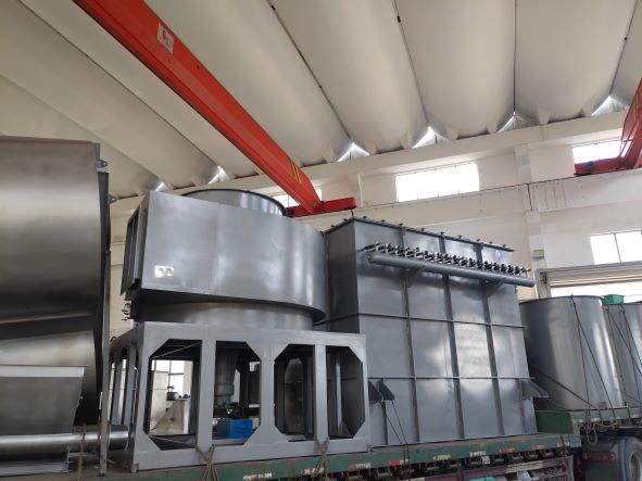 山东烟台客户定制的非标14型豆渣闪蒸烘干机发货